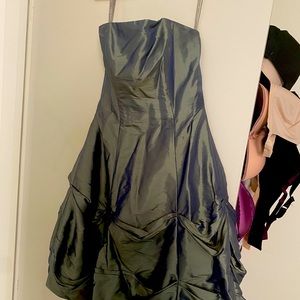 Strapless, color shifting homecoming dress